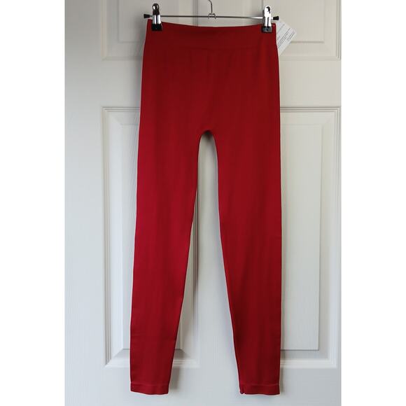 L/XL Callie Tamale: Red Hot Seamless Leggings Large XL footless elastic-free - Picture 4 of 9